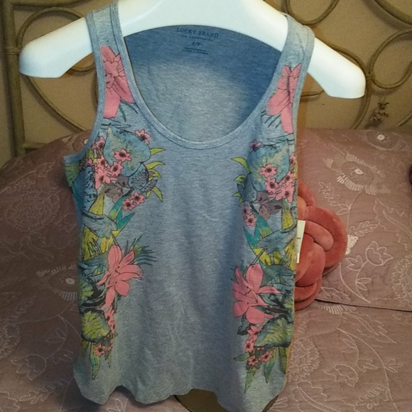 Lucky 🍀 Brand Floral  ❇️ Tank - Picture 2 of 8